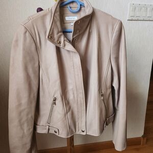 Calvin Klein genuine leather jacket, like new, size extra large, tan color